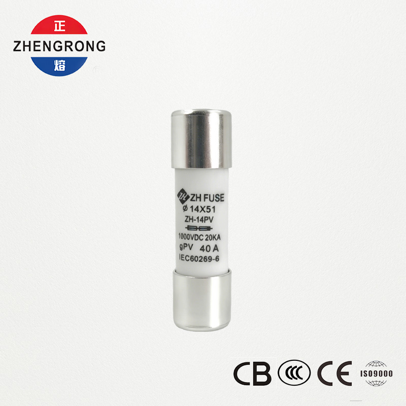 Các liên kết cầu chì đặt lại bảng điều khiển năng lượng mặt trời 14 * 51 40A tùy chỉnh cho quang điện