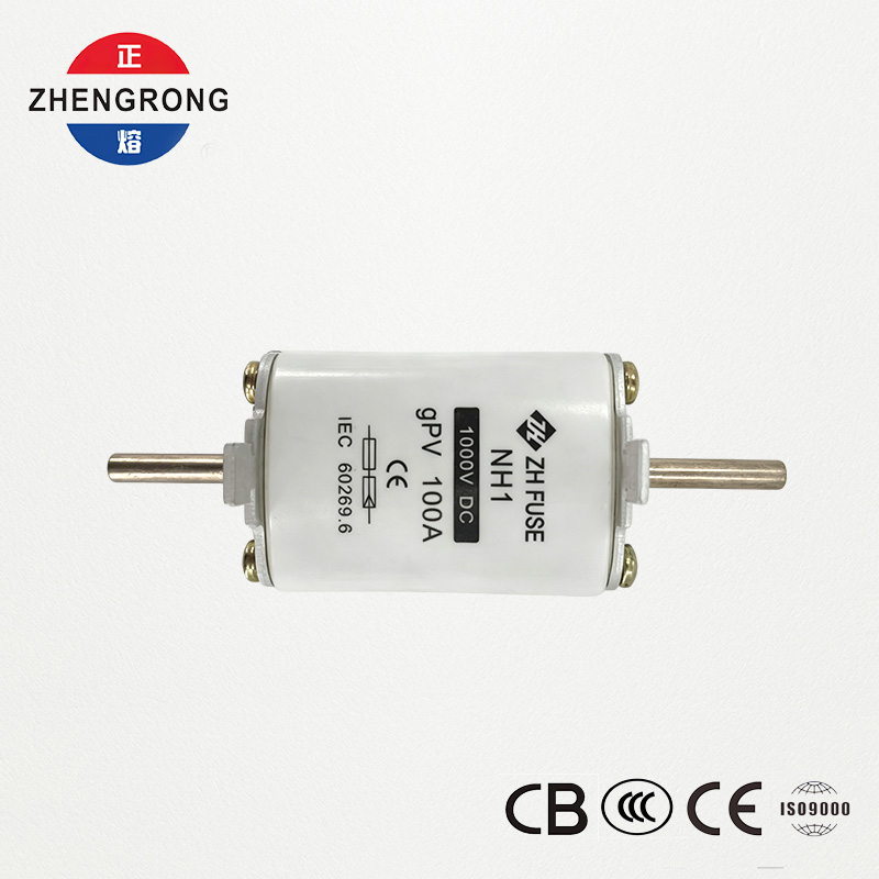 Cầu chì PV DC NH1 100A 1000V | CE & IEC 60269.6 được phê duyệt cho mảng năng lượng mặt trời