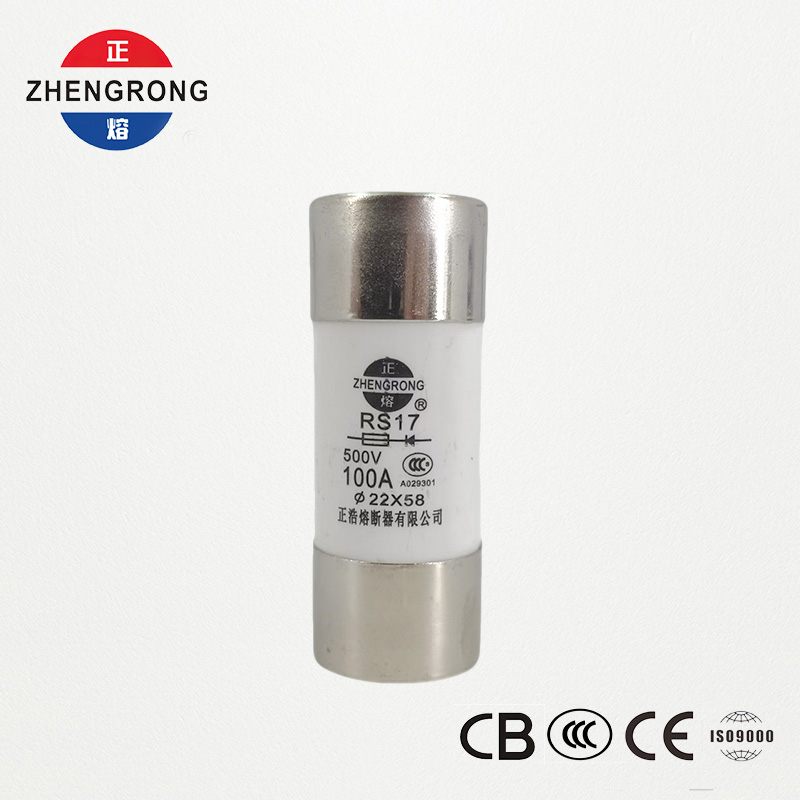 Cầu chì tác động nhanh hình trụ RS17 100A 500V | 22*58mm | Chứng nhận CCC