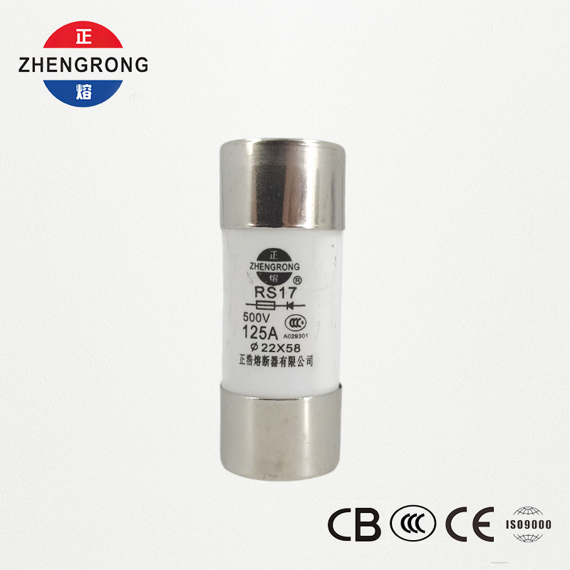 Cầu chì tác động nhanh hình trụ RS17 125A 500V | 22*58mm | Chứng nhận CCC