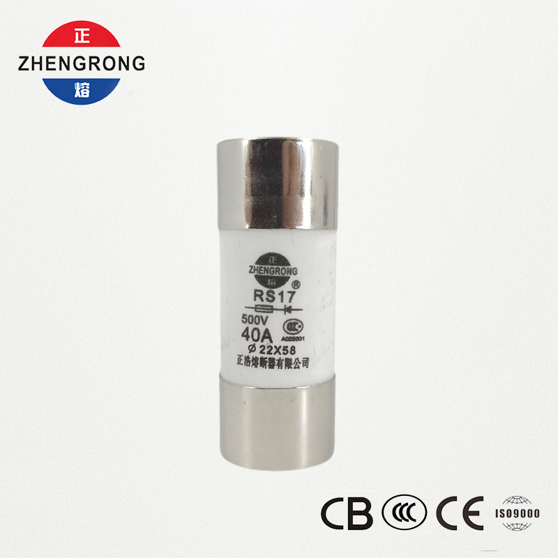 Cầu chì tác động nhanh hình trụ RS17 40A 500V | 22*58mm | Chứng nhận CCC
