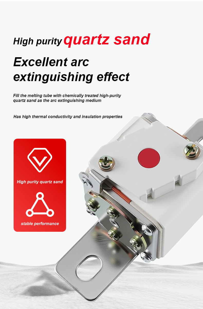 Cầu chì RSF-1K 500V-315A BC100KA Liên kết