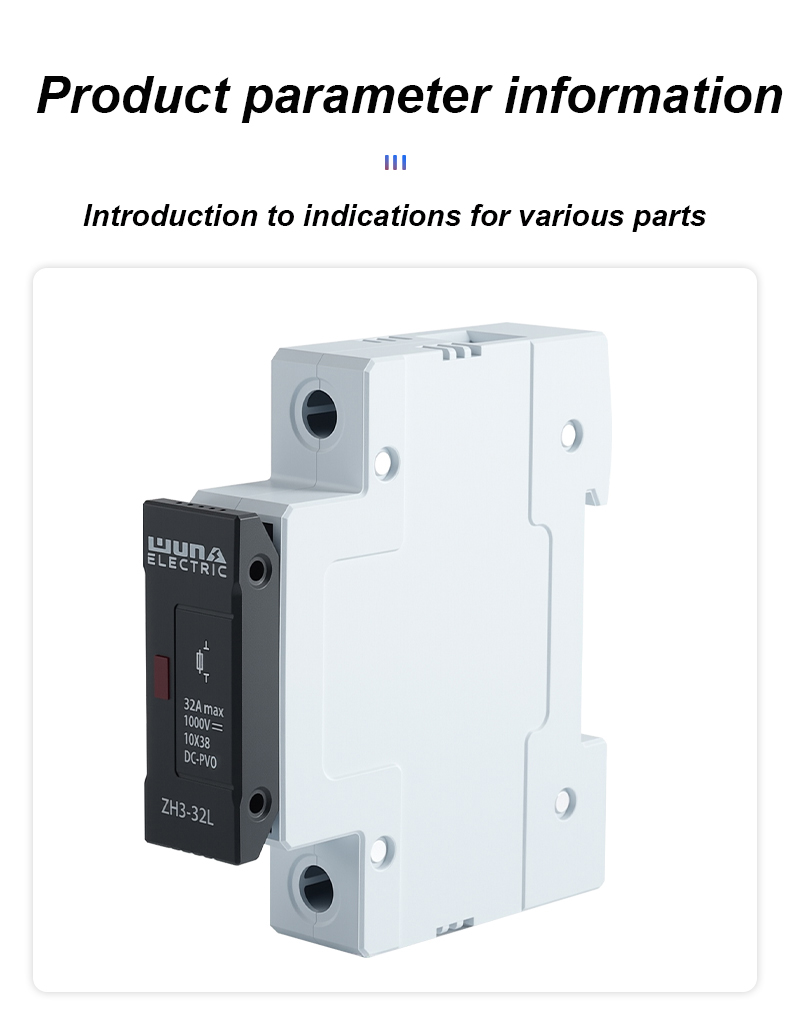 Giá đỡ cầu chì ZH32L DC 1000V