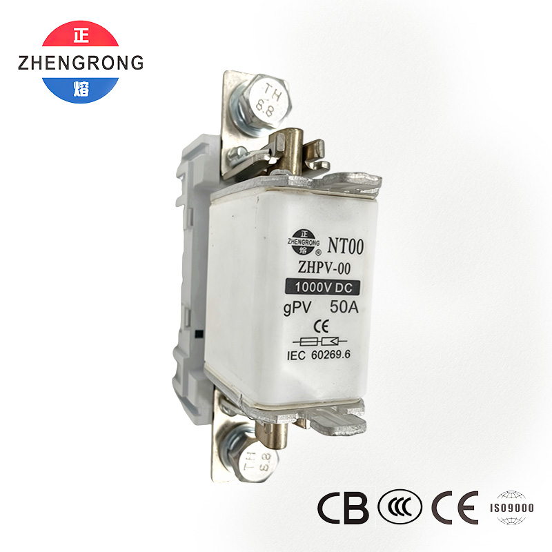 Cầu chì bảo vệ quang điện ZHPV-00 50A 1000V DC - Được chứng nhận CE