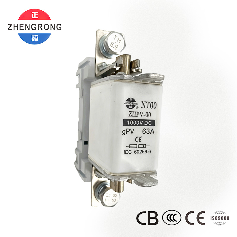 Cầu chì bảo vệ quang điện ZHPV-00 63A 1000V DC - Được chứng nhận CE